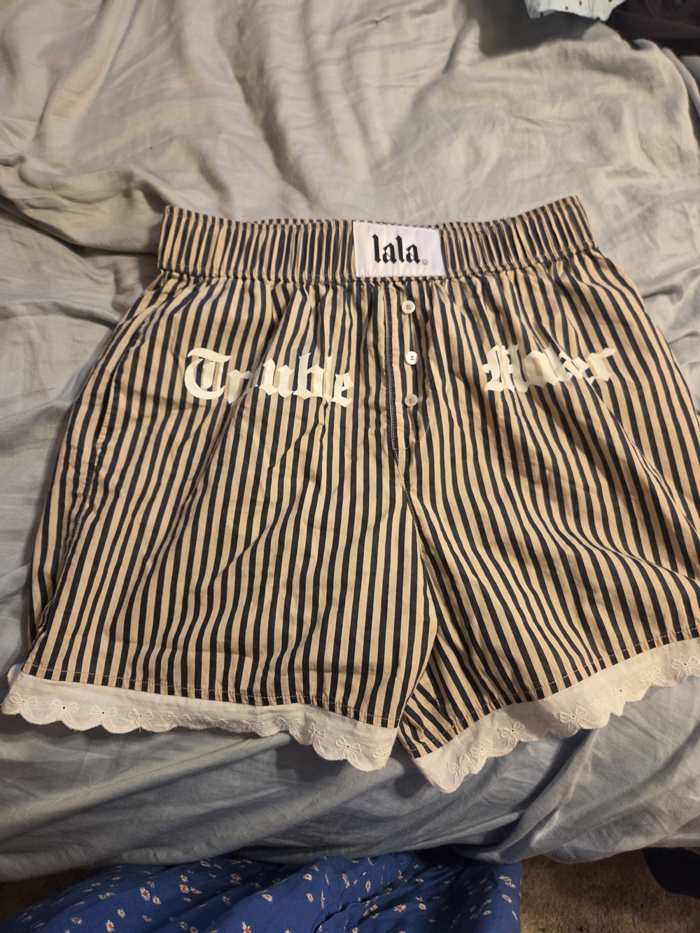 Dressed In LaLa Boxer Shorts Trouble Maker S/M Small Medium